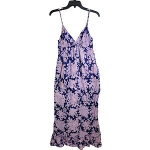 Old Navy Blue and Pink Floral Mini Dress